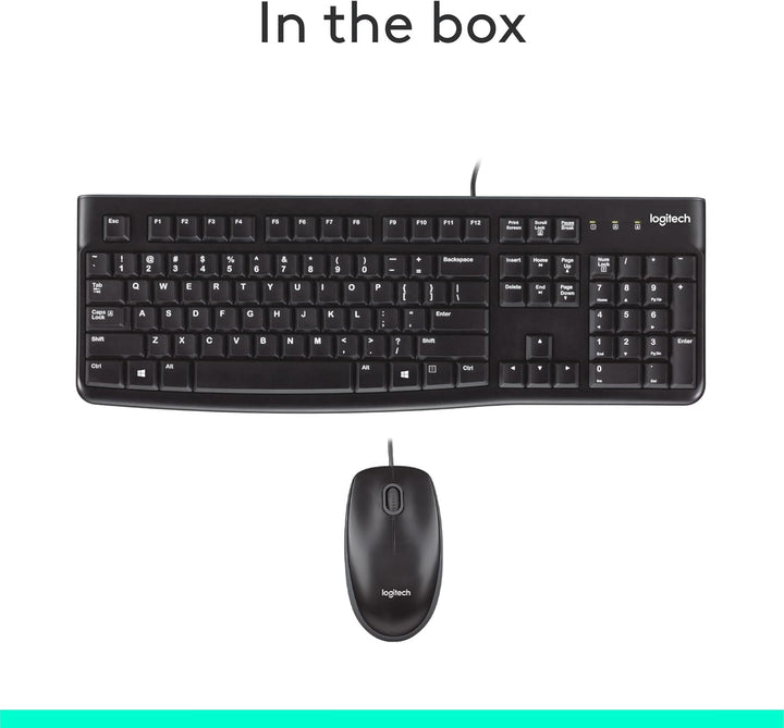 Logitech MK120 Combo de teclado y ratón con cable para