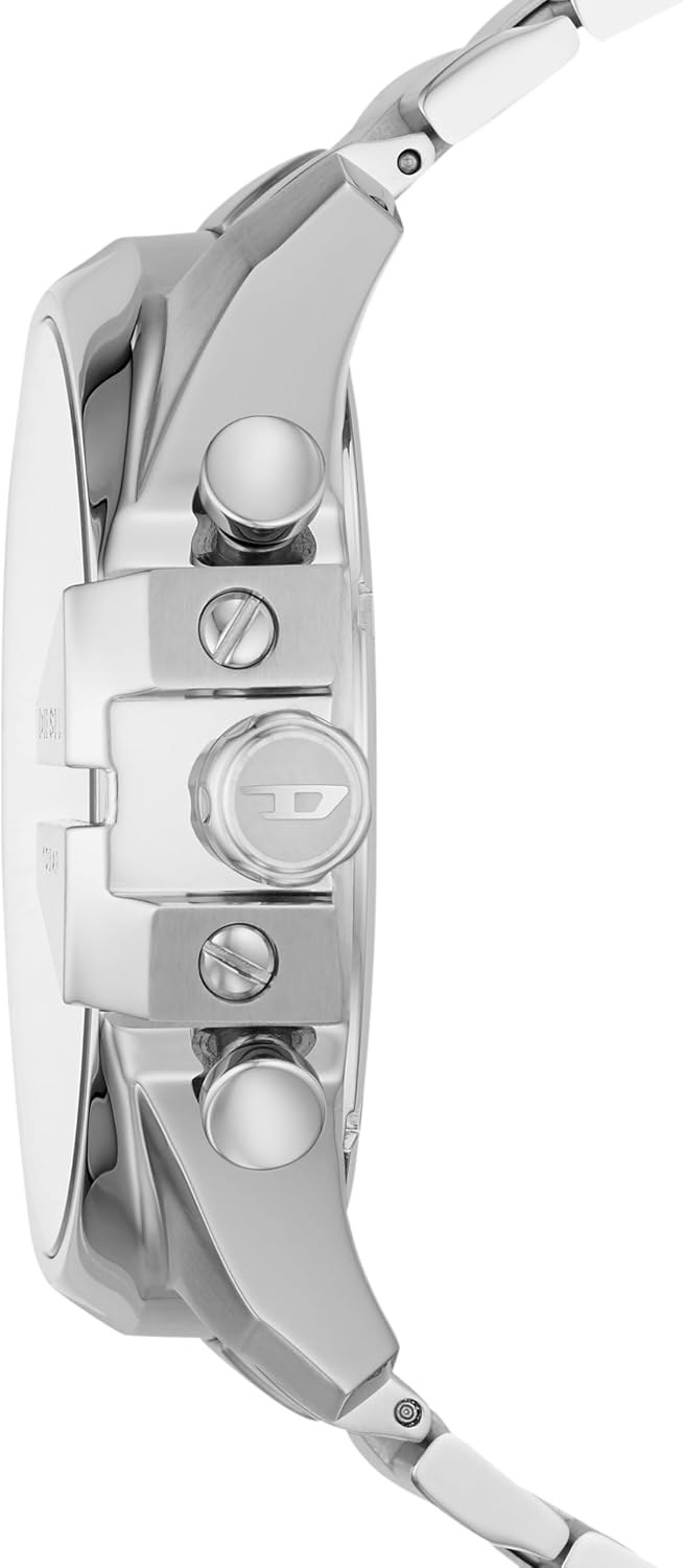 Diesel Mega Chief Reloj de acero inoxidable para hombre con movimiento analógico o digital