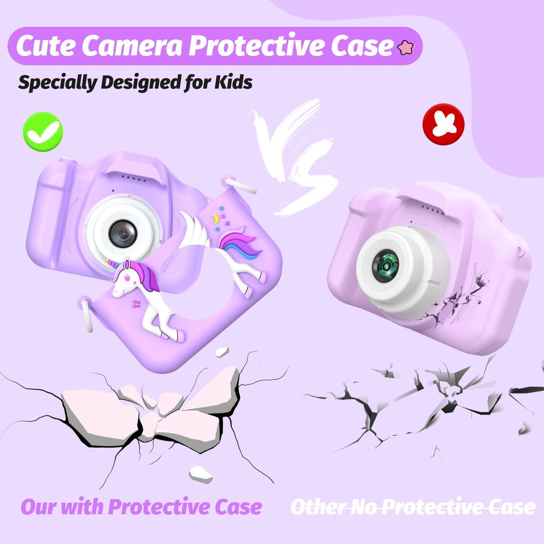 Cámara de unicornio mejorada para niñas, regalo de cumpleaños de Na...