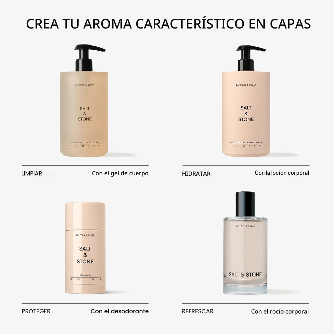 Salt &amp; Stone Desodorante sin aluminio | Protección extra fuerte...