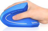 Lekvey Ratón ergonómico, ratón inalámbrico vertical recargable 2.4G...