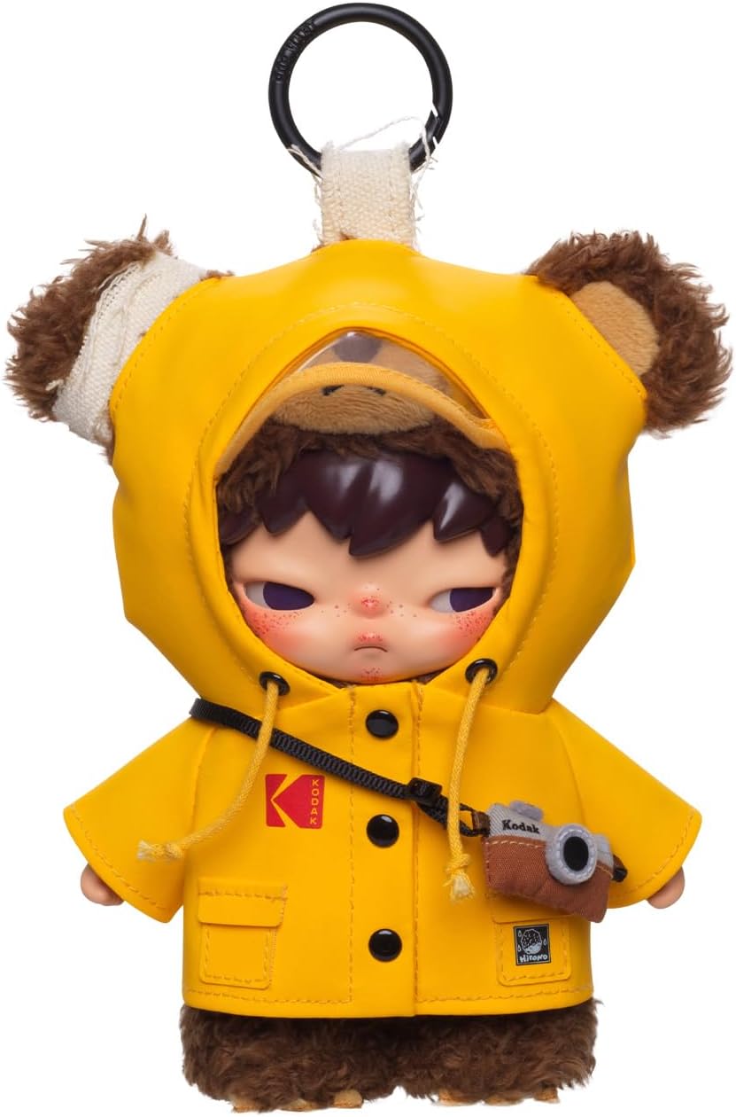POP MART Hirono × Kodak Click Bear - Colgante de peluche