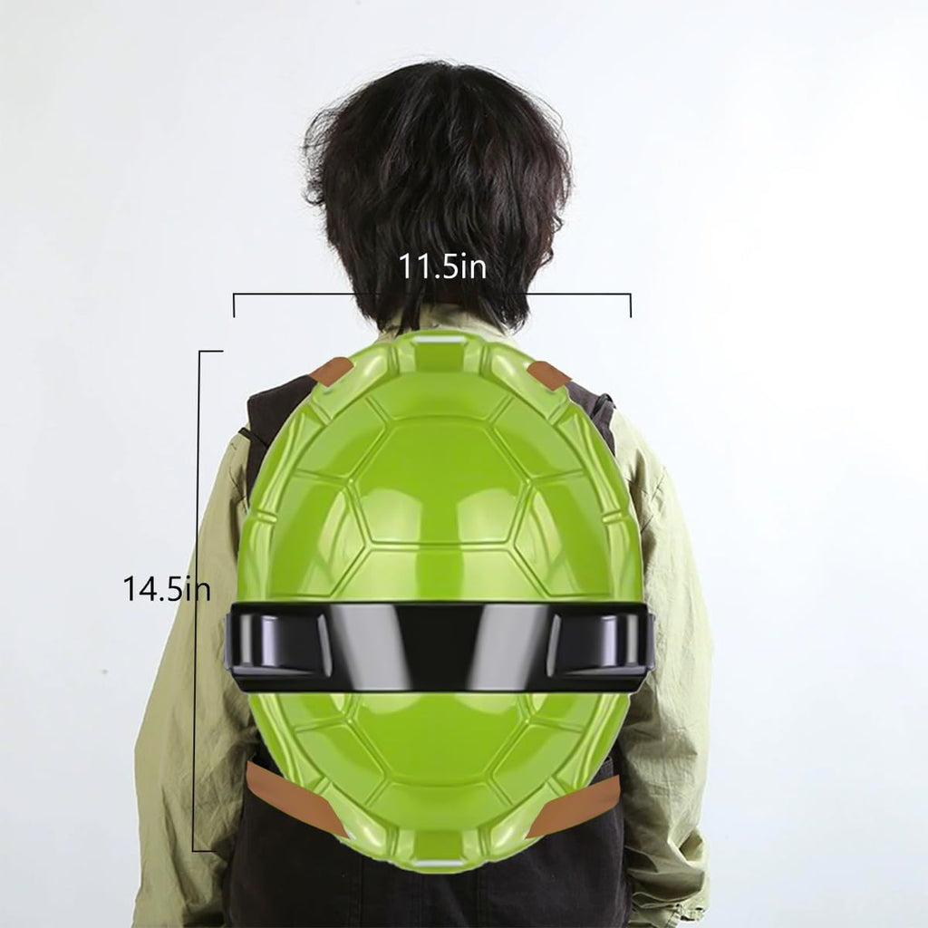 Disfraz de superhéroe de concha de tortuga, accesorios de máscara de arma para niños, juguetes para cumpleaños, Halloween, Navidad, regalos