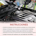 HI-TECH - Pistola de limpieza de aire Vortex II – Herramienta profesional de detalle automático para limpieza profunda de interiores y exteriores – Utiliza compresor de aire – Elimina polvo, suciedad