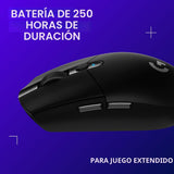 Logitech G 305 LIGHTSPEED - Mouse inalámbrico para juegos, sensor H...