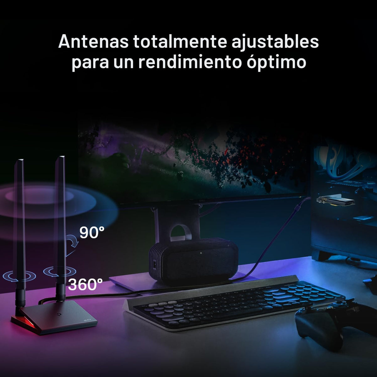 TP-Link Tarjeta WiFi 7 BE9300 PCIe WiFi para PC de escritorio | Tar...