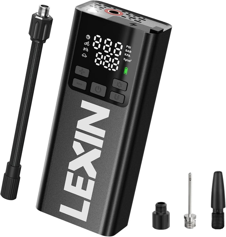 LEXIN Inflador de neumáticos P5, compresor de aire portátil, bomba...