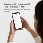 Tenda Nova Mesh WiFi System MW5G - Cubre hasta 3500 pies cuadrados - Sistema de malla WiFi AC1200 para todo el hogar - Enrutador de malla Gigabit para 80 dispositivos - Red de malla de doble banda