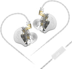 CCA CRA Monitor In-Ear, Auriculares IEM con Driver Dinámico de Diafragma, Cristal, Con Micrófono