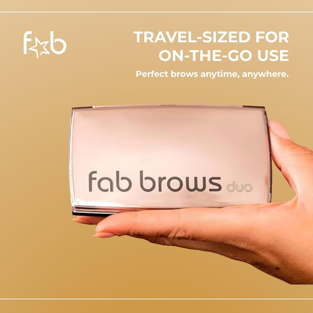 Kit de cejas Fab Brows Duo, kit de plantilla de cejas definitivo co...
