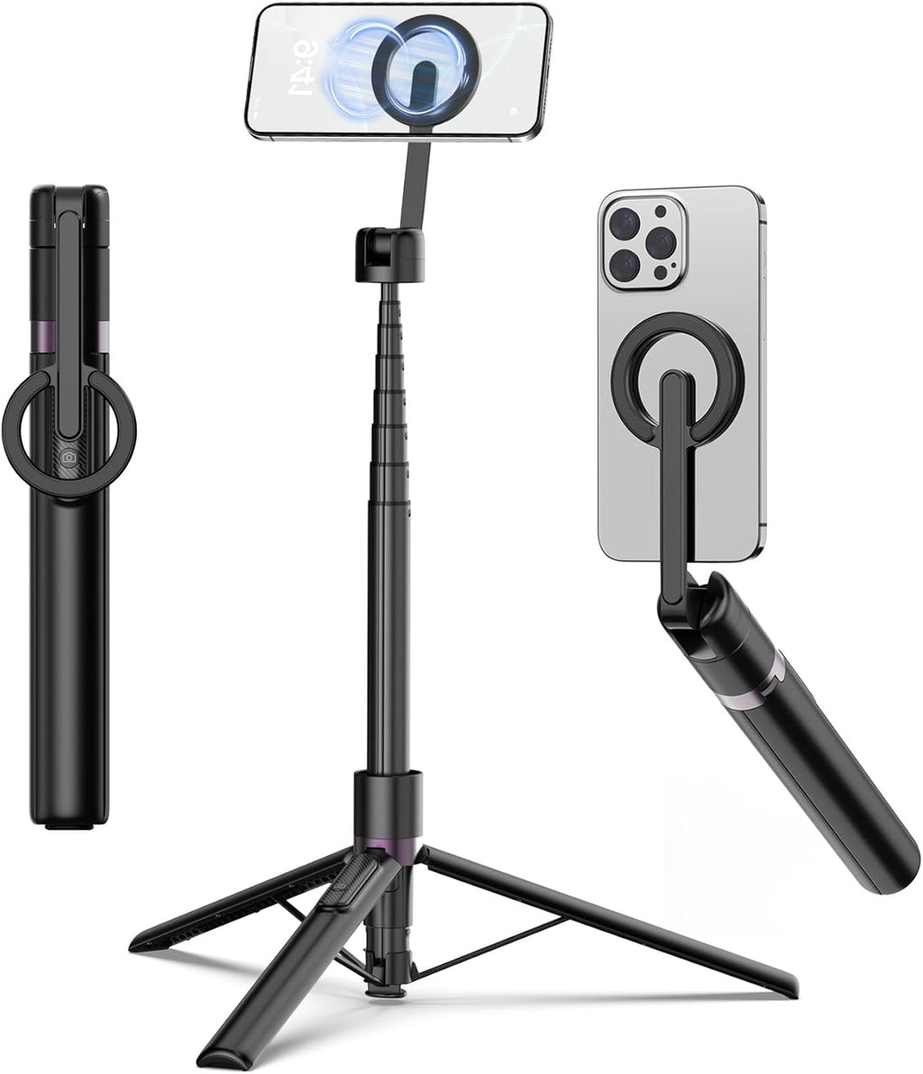 TONEOF 68" magnético aluminio teléfono trípode selfie palo para iPhone y
