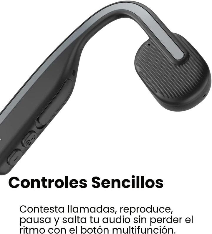 SHOKZ OpenMove - Auriculares deportivos Bluetooth de oreja abierta,...