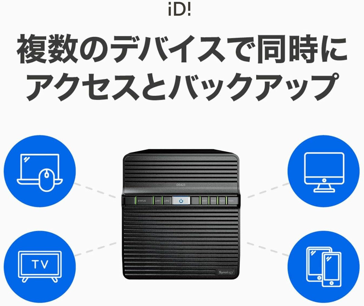 Synology Backup DS423 Family &amp; Business - Uso compartido seguro...