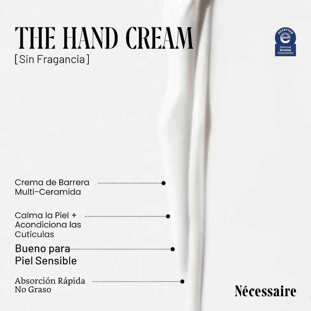 Nécessaire - La crema de manos para mujeres y hombres con 5 ceramid...