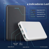[Paquete de 2] Cargador Portátil Power Bank 10000mAh, Batería Exter...