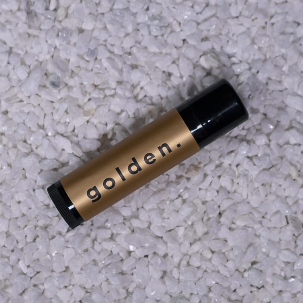 Golden Grooming Co. - Juego de bálsamo labial para hombres, bálsamo...