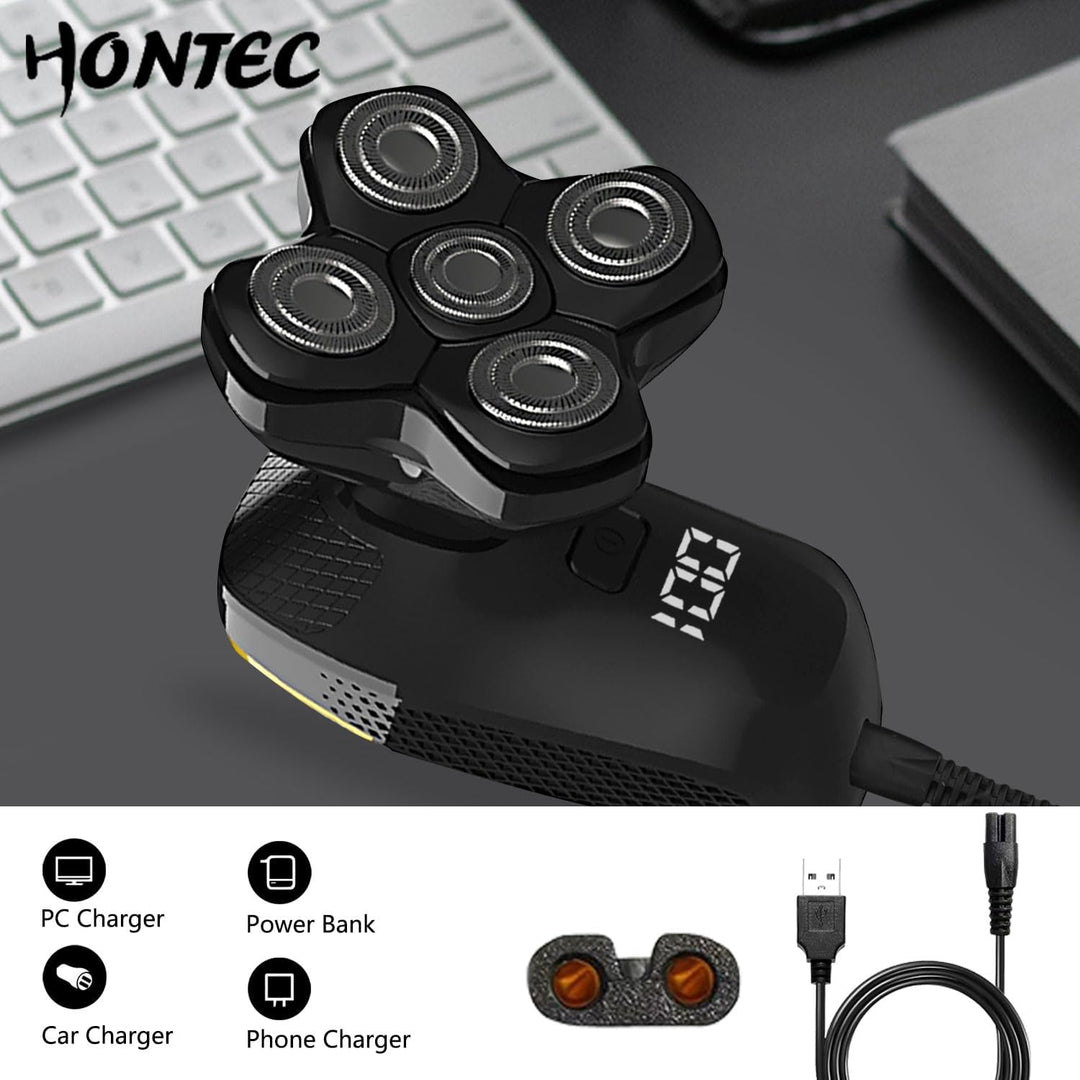 HONTEC Revolucionaria actualización calva 4 en 1 afeitadoras eléctr...