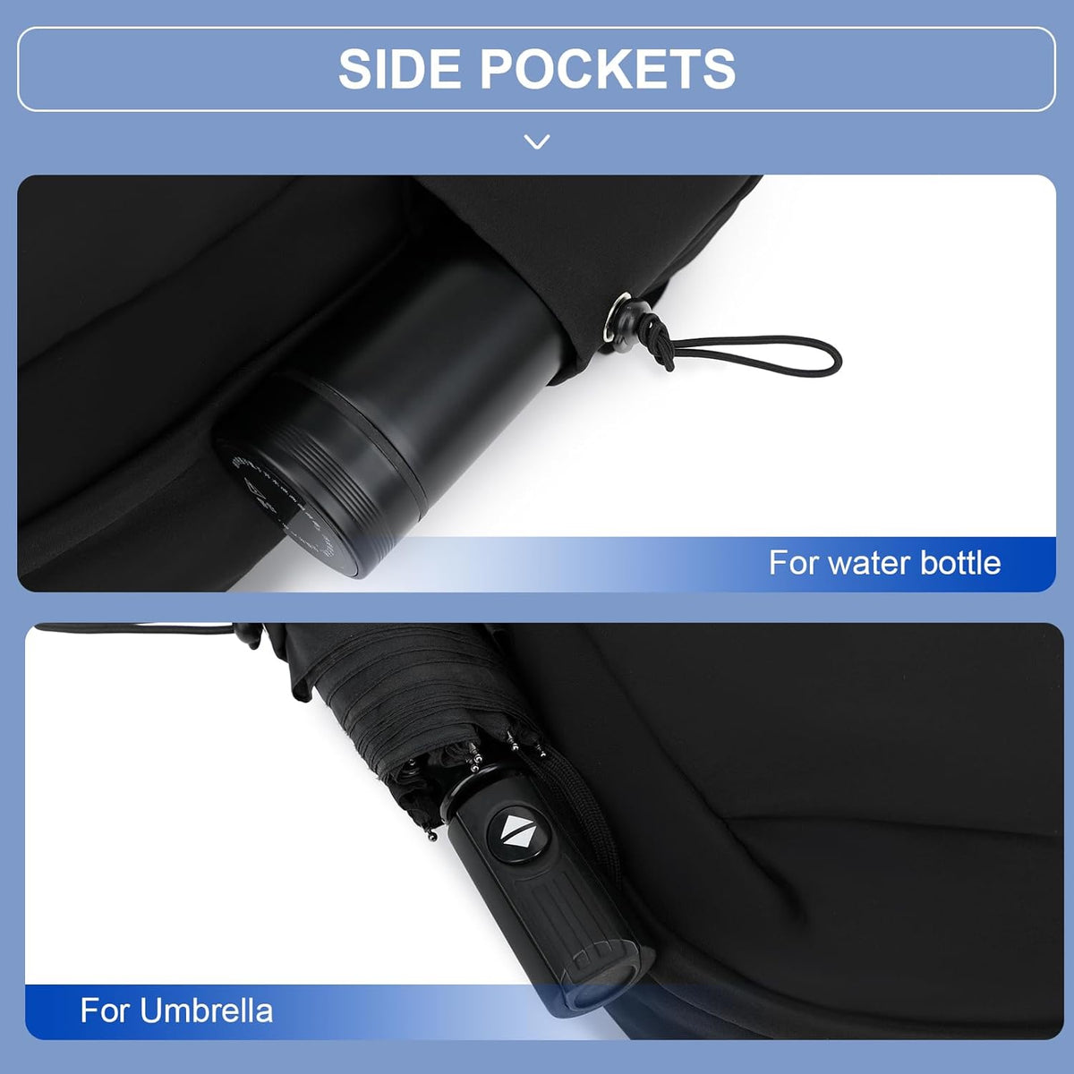 NEOREAL - Mochila para laptop para trabajo, universidad, viajes, Negro