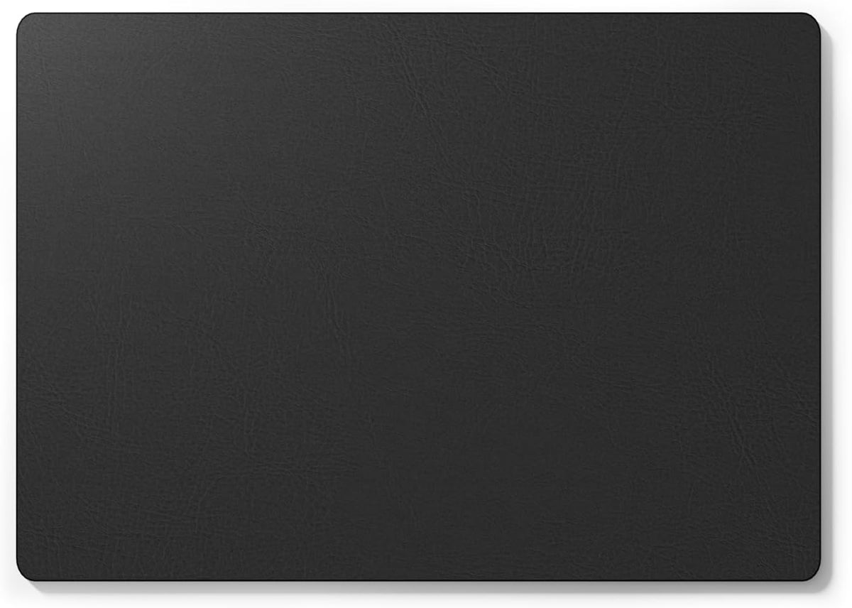 Jotsome Tapete de cuero para escritorio, antideslizante (negro