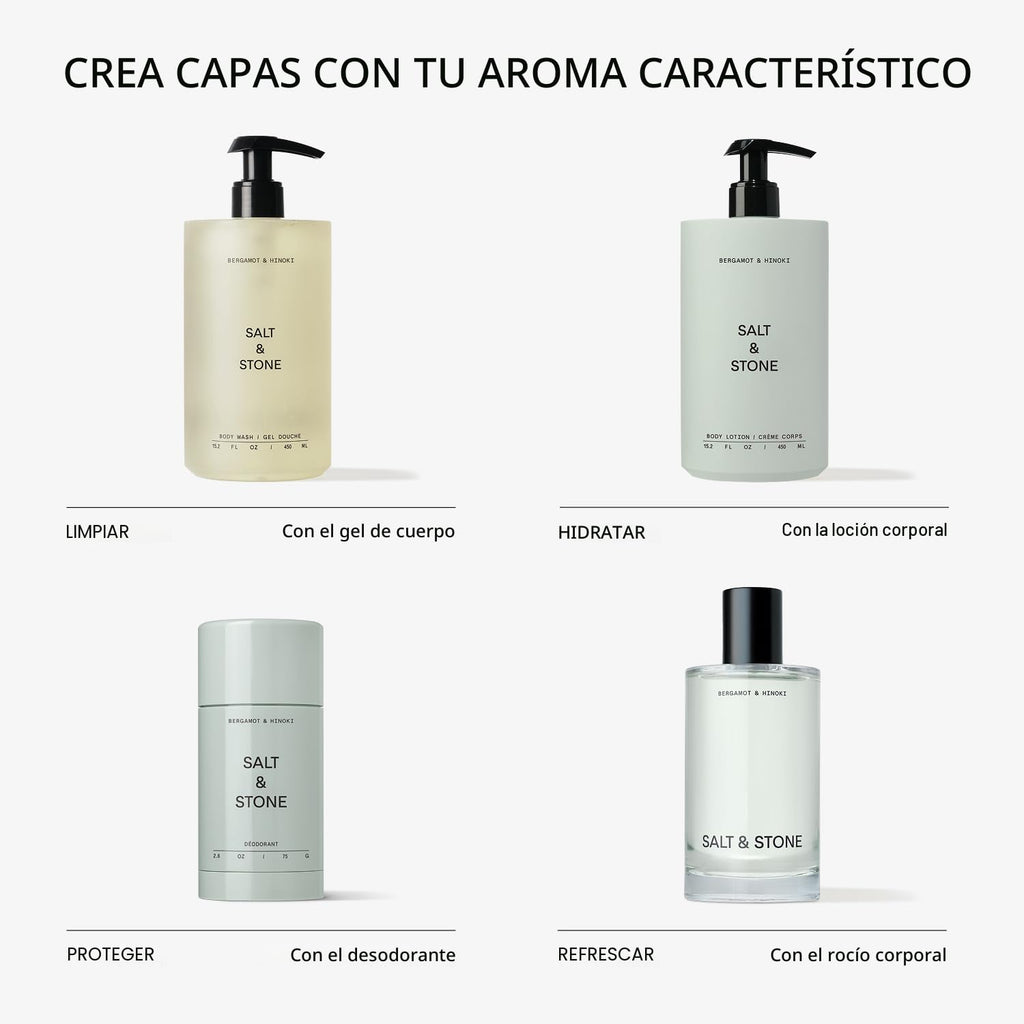 SALT &amp; STONE Desodorante sin aluminio | Protección extra fuerte...
