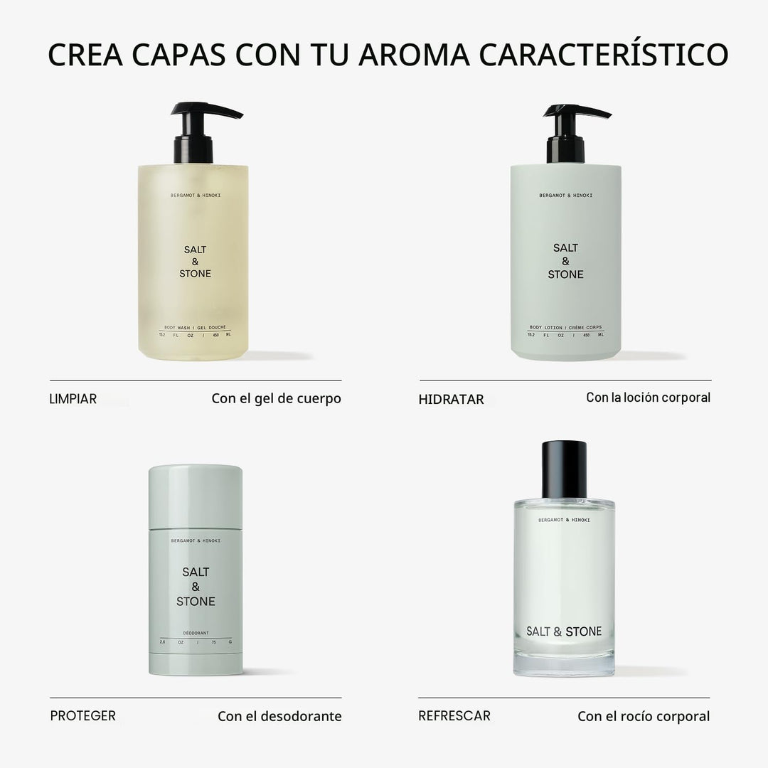 SALT &amp; STONE Desodorante sin aluminio | Protección extra fuerte...
