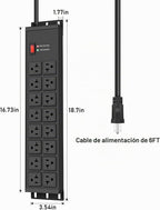 Protector de sobretensiones resistente 4800J, interruptor de 20