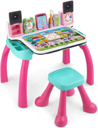 VTech - Escritorio de actividades Deluxe para explorar y escribir (embalaje sin frustraciones), color rosa