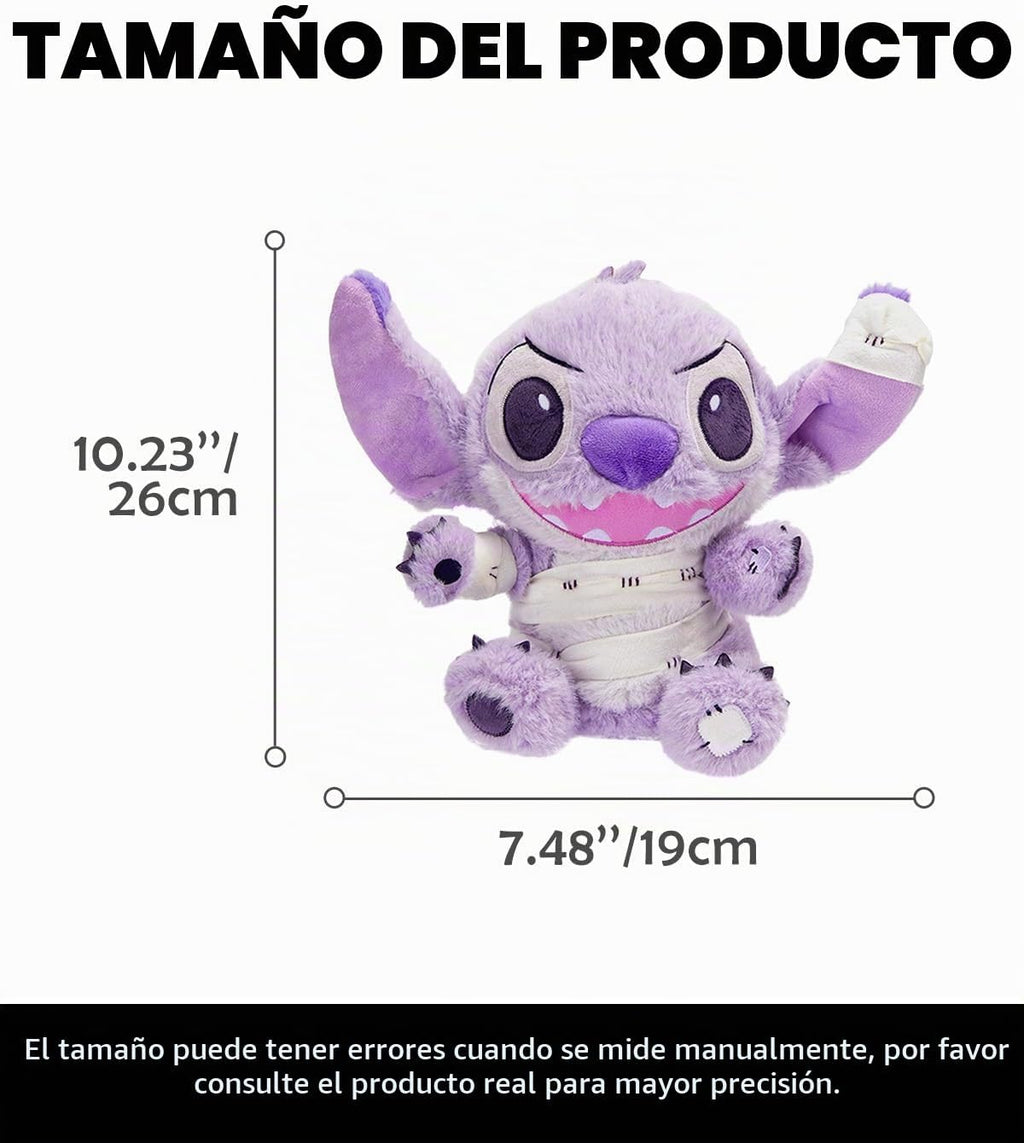 MINISO Disney Stitch Halloween Plush, 10-Inch Mummy Stuffed Animal Toy