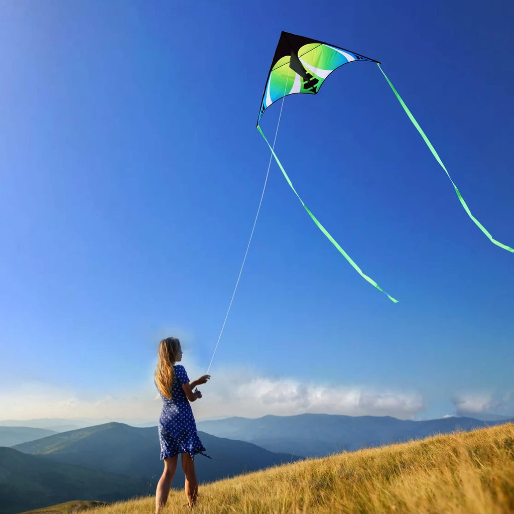 Paquete de 3 cometas para niños y adultos, fácil de volar mariposa pulpo cometa para principiantes, cometas de playa grandes para juegos y actividades al aire libre familiares