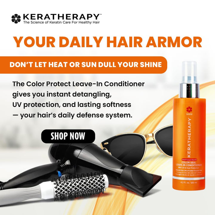 KERATHERAPY Color Seal - Acondicionador sin enjuague en aerosol, 4....