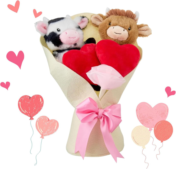 BibYuga Highland Cow - Regalo de peluche para el día de