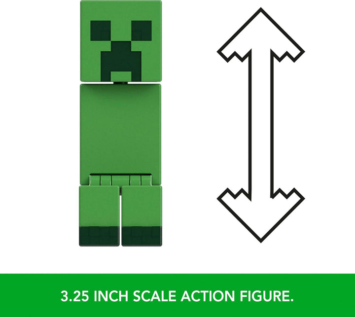 Mattel Minecraft Figura de acción y accesorios Paquete de 2 con Cre...