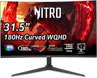 Acer Nitro XZ320QU S3bmiiphx Monitor de juegos PC de 31.5 pulgadas...