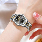 OPK Reloj de pulsera para mujer de acero inoxidable para mujer