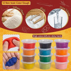 Clayo Juego de creaciones de cocina de lujo todo en uno para niños, máquina de helados, fideos y hamburguesas, kit de juego de comida de arcilla para modelar más de 40 piezas | Juguetes de masa