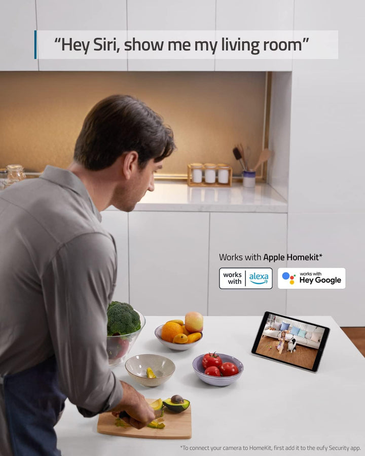 eufy Security Cámara Interior E220, cámara para seguridad del hogar...
