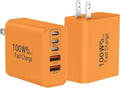 Bloque Cargador USB C Súper Rápido, 100W Cargador USB-C para Pared
