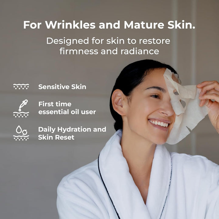 INNA ORGANIC Mascarilla de hoja \u2013 Calmante y calmante, certifi...