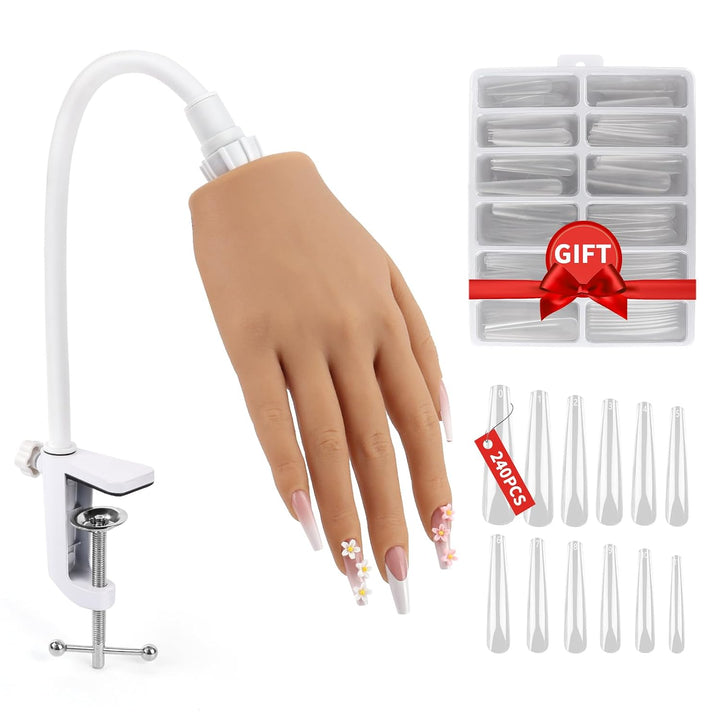 LIONVISON Mano de práctica para uñas acrílicas, práctica de mano de...