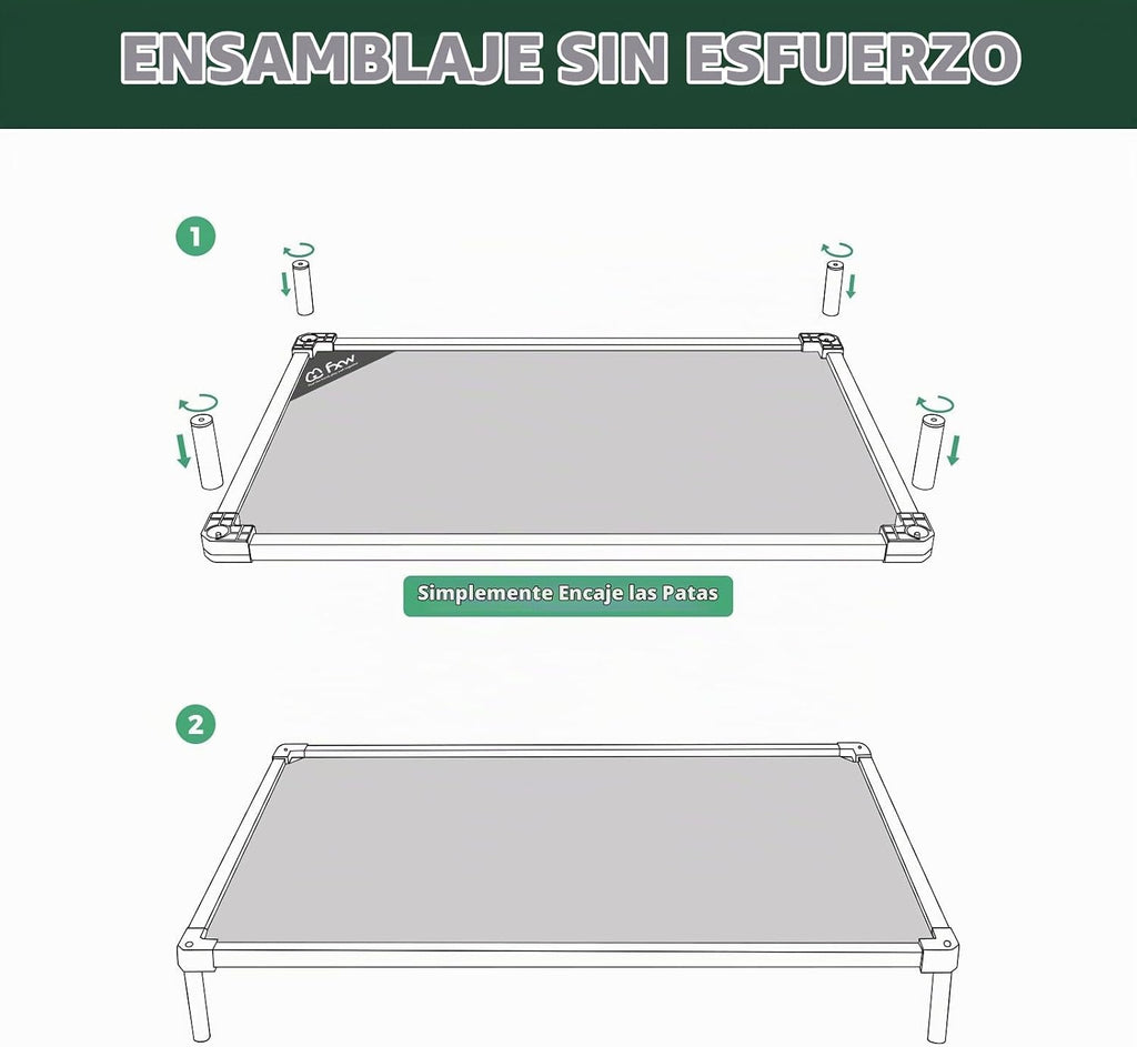 FXW TitanNest - Cama elevada para perros extra pequeños a prueba de