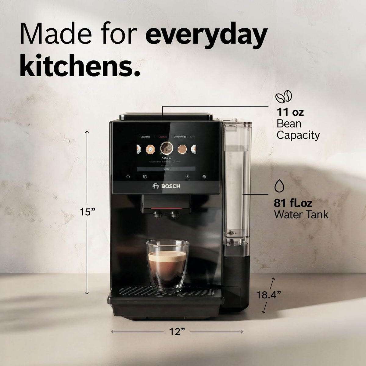Bosch Serie 800 Máquina de Café y Espresso Totalmente Automática - negro