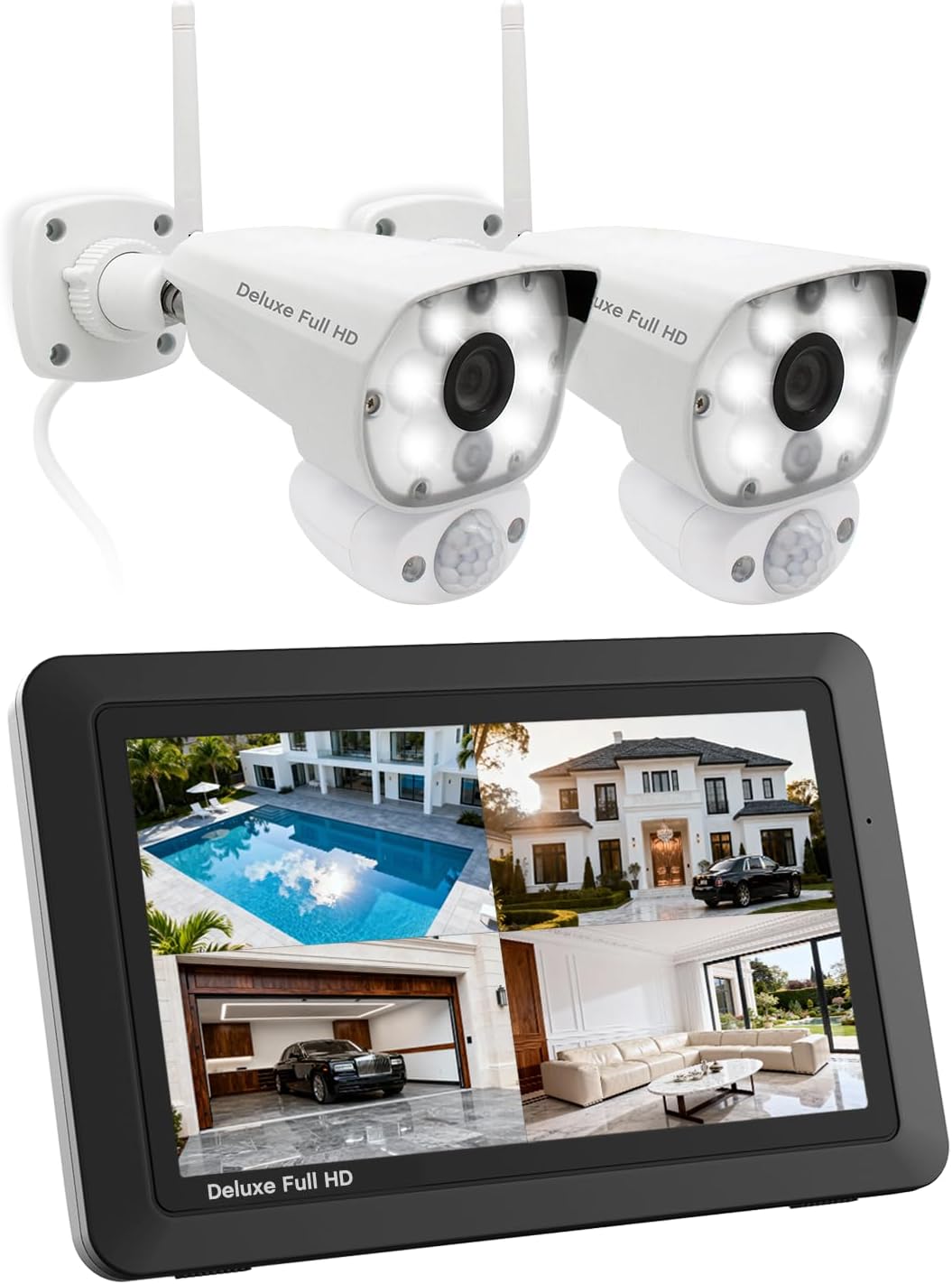 Cámara de seguridad CasaCam Deluxe, pantalla táctil de 7 pulgadas,...