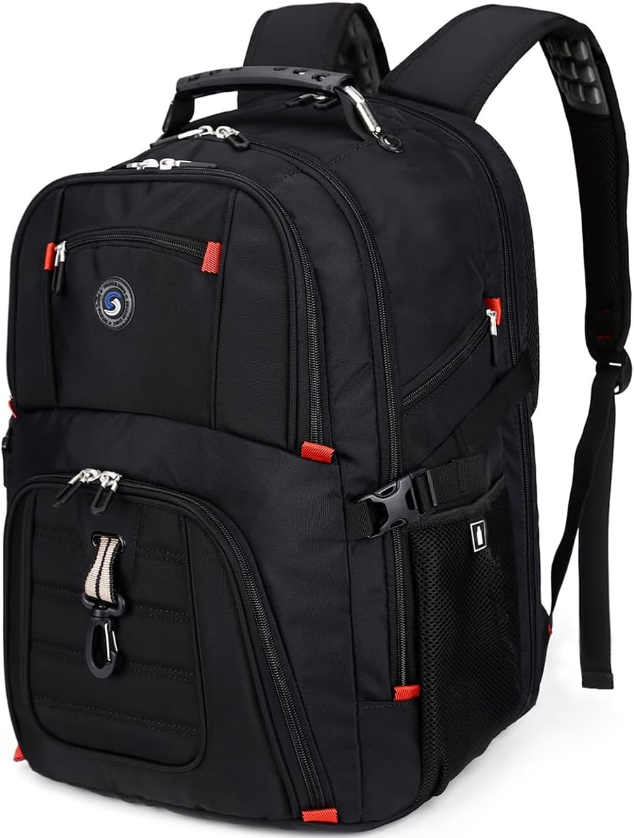 SHRRADOO Mochila de viaje extra grande para laptop de 50L con puert...