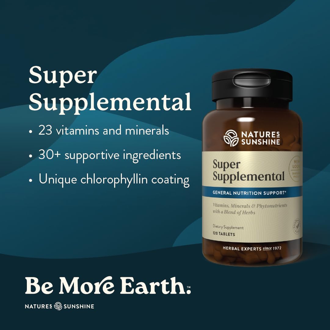 Nature's Sunshine Súper suplementario, 120 tabletas | Multivita...