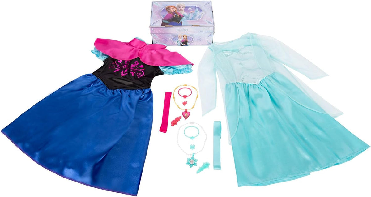 Disney Frozen Elsa & Anna Sisters Dress Up Trunk Nuevo 2025 [Exclusivo de Amazon]