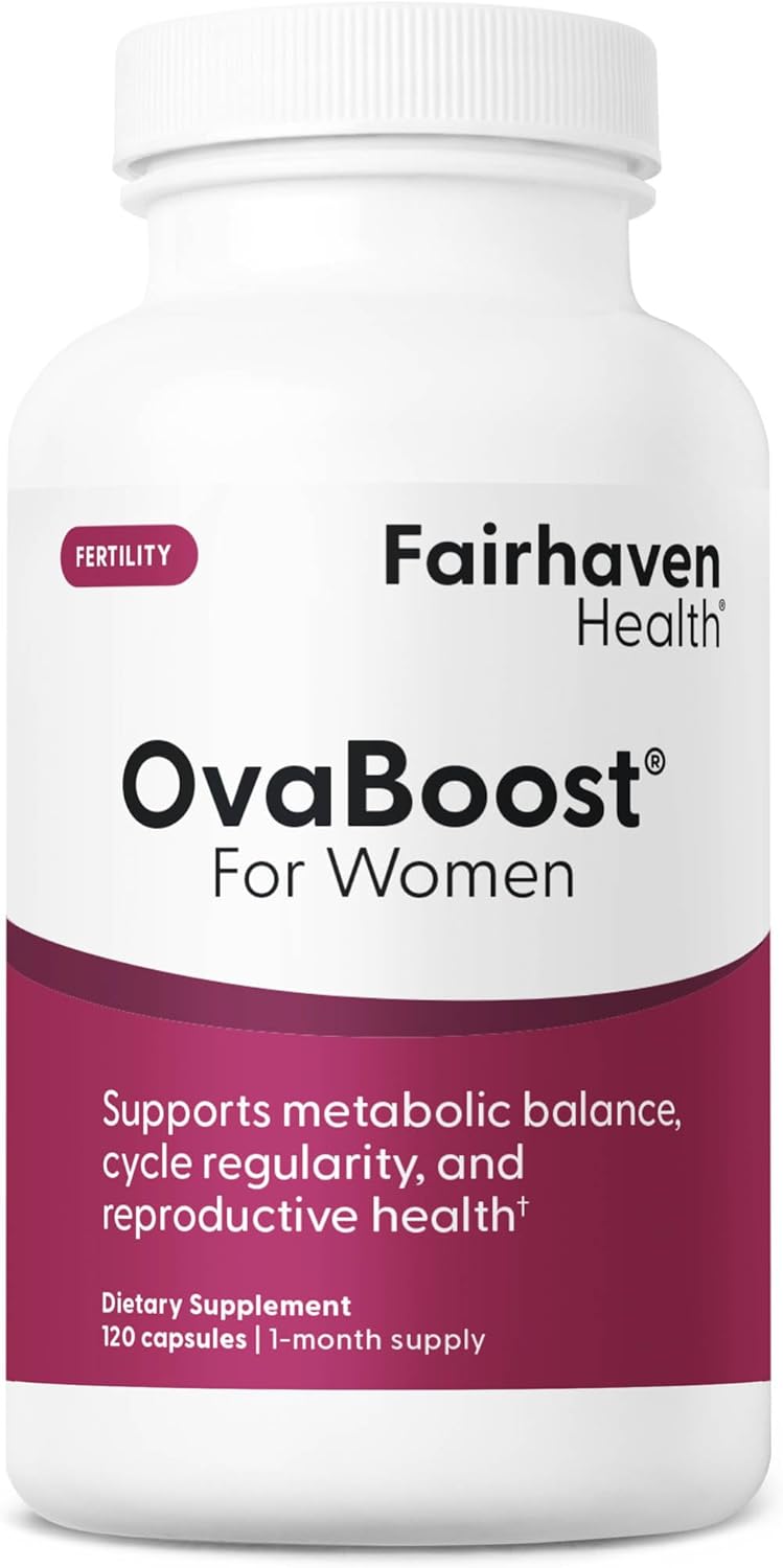 Fairhaven Health Ovaboost Suplementos de fertilidad para mujeres |...