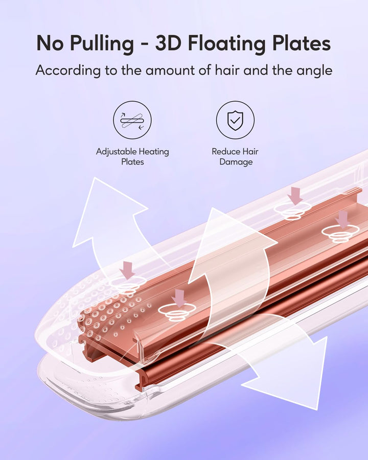 Plancha plana de pelo Pro de Wavytalk, plancha plana 100% de titani...