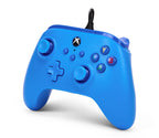 Mando con cable PowerA para Xbox Series X|S - azul, gamepad, controlador de videojuegos, compatible con Xbox One, Licenciado oficialmente