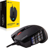 Corsair Scimitar RGB Elite Mouse para juegos MOBA\/MMO con cable -...