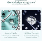 OLEVS Relojes para Mujeres Lujo Diamante con Fecha Analógico Cuartz para Mujer